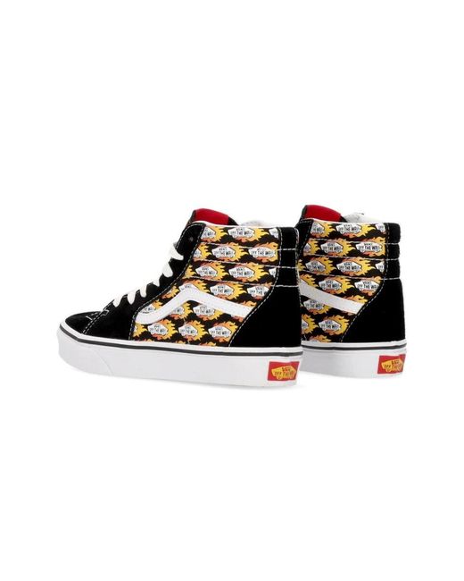 Vans Black "Flame Logo Repeat" Sneaker