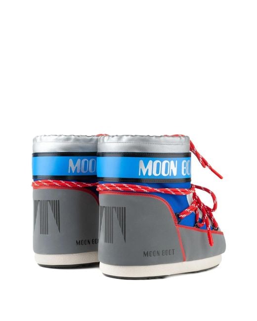 Moon Boot Blue "Icon" Low Space Racing Boot