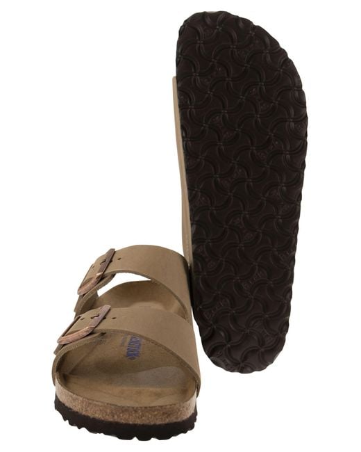 Birkenstock Arizona Lederen Slipper in het Brown
