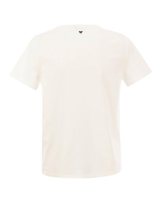Multif Jersey T Shirt Weekend by Maxmara de color White