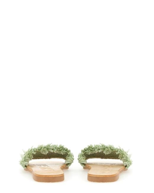 Manebí White Sandal With Logo