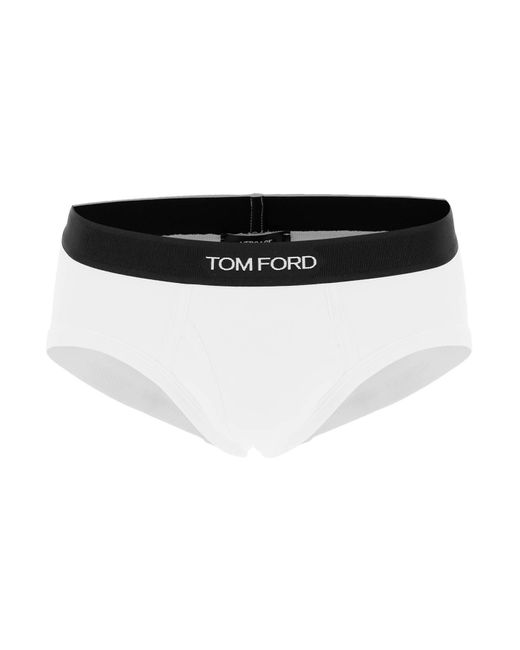 Tom Ford Black Logo Band Slip Unterwäsche mit Gummiband