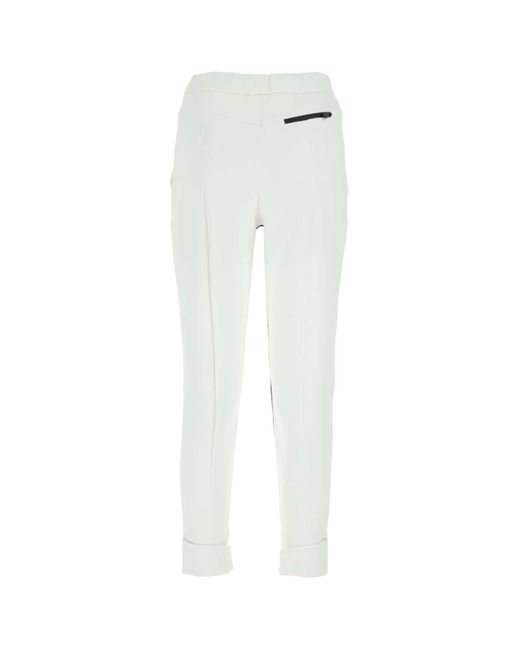 Prada White Neoprene Pant