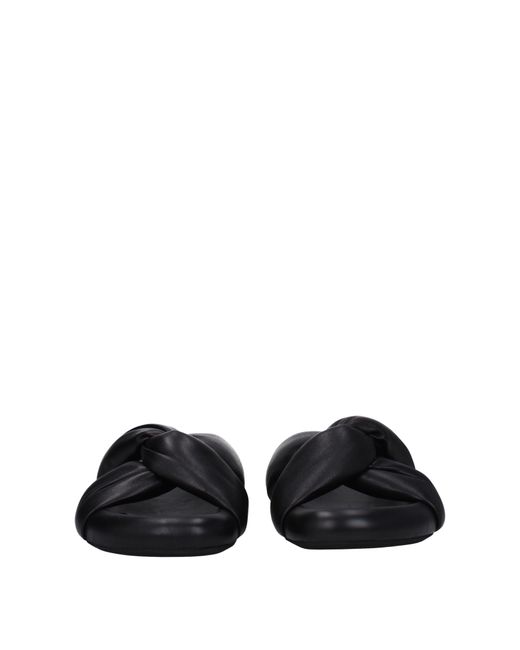 Marni Black Slippers And Hooves Bubble Leather for men