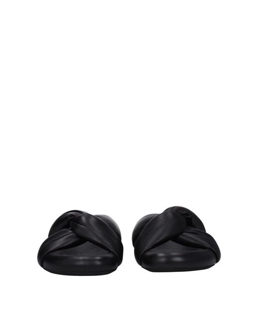Marni Slippers En Hoeven Bubble Dames Leer Zwart in het Black voor heren
