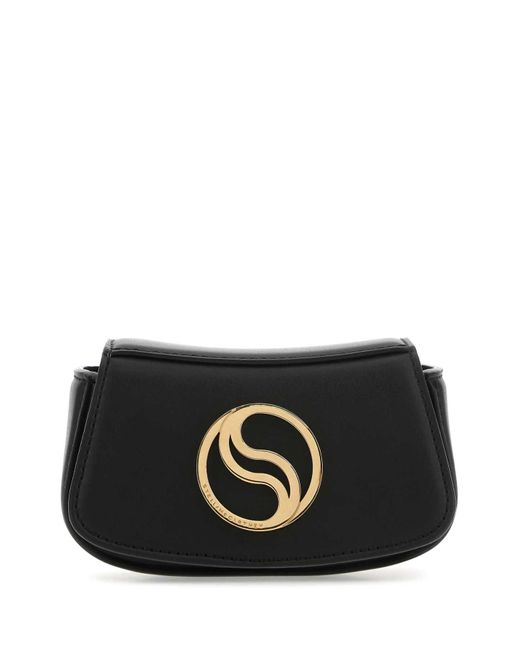 Stella McCartney Black Biscuit Alter Mat Mini Shoulder Bag