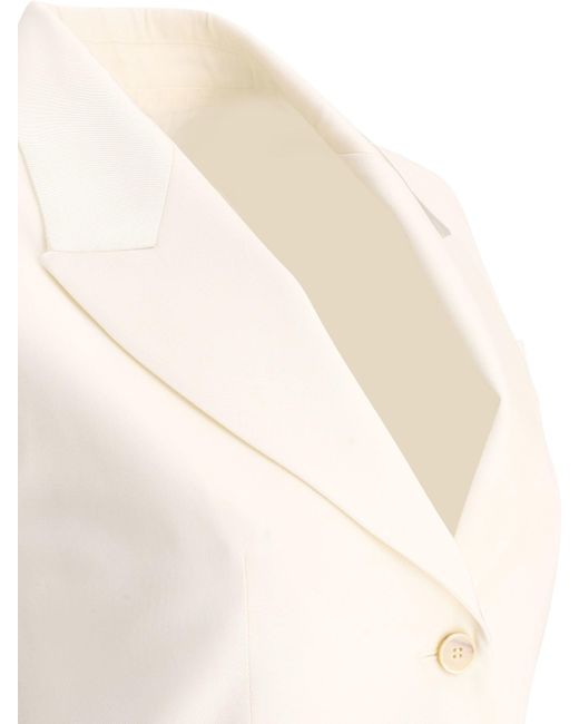 Chaleco de pecho individual de Alexander Mc Queen Alexander McQueen de color White