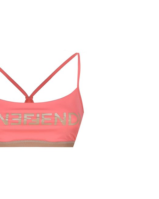 Fendi Pink Fitnessstudio Top BH
