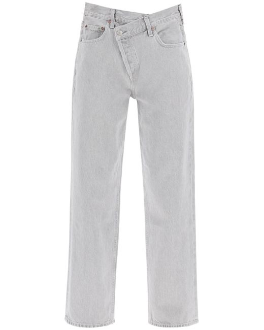 Jeans cruzados de Criss Agolde de color Gray