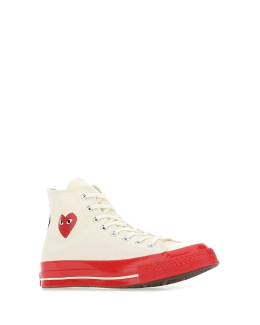 COMME DES GARÇONS PLAY Red Sneakers