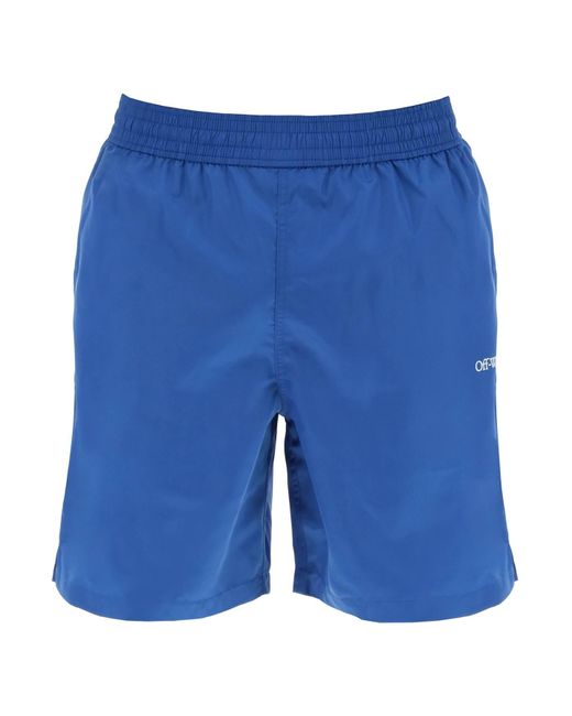 Off-White c/o Virgil Abloh Surfer Sea Bermuda Shorts in Blue für Herren