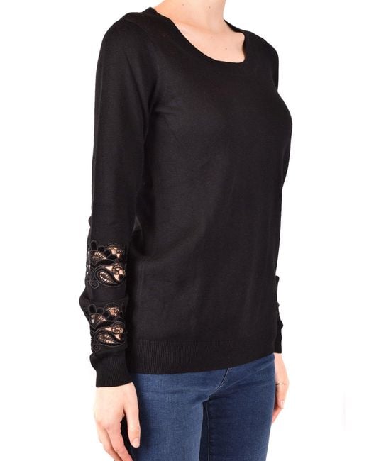Michael Kors Black Round Neck Long Sleeve Knitwear