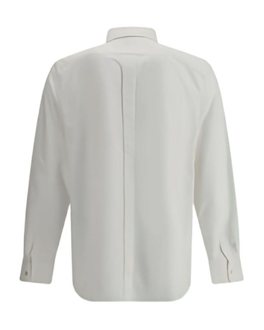 Saint Laurent White Cotton Shirt for men