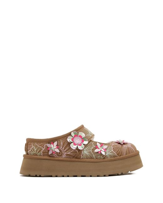 Ugg Bea Sneakers Met Bloem-Applicatie in het Brown