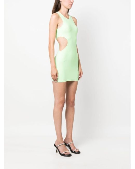 Reina Olga Green Cut-out Detail Short Dress