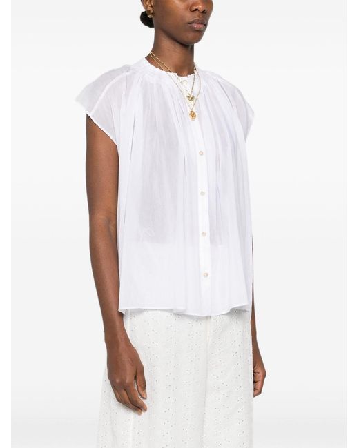 Forte_forte White Voile Cotton And Silk Shirt