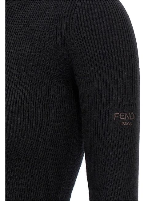 Fendi Jurk Met Capuchon in het Black