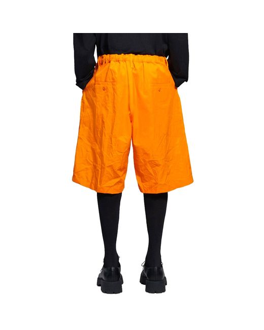 Balenciaga Yellow Cotton Shorts for men