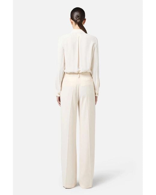 Elisabetta Franchi White Trousers