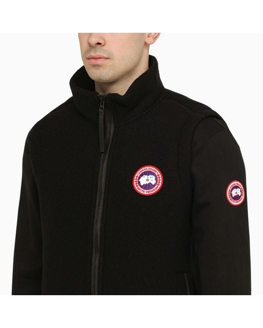 Canada Goose Black Mersey Vest Kind Fleece for men