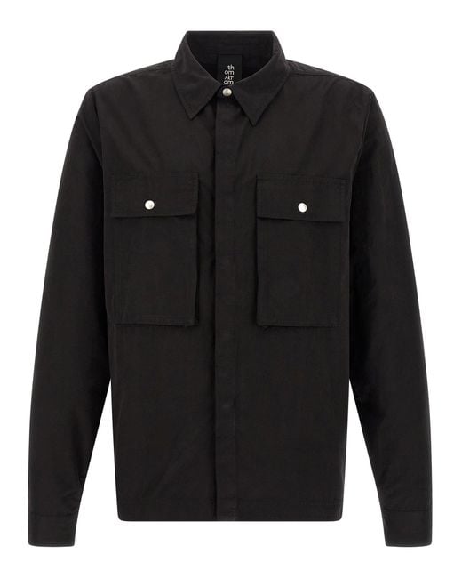Thom Krom Peach Handhemd in Black für Herren