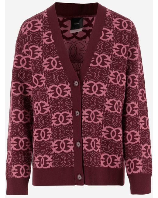 Pinko Red Love Birds Knit