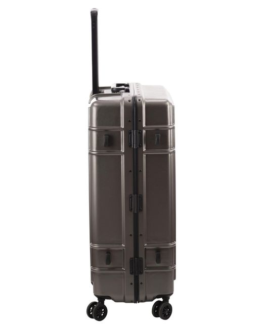Eastpak Gray Hard-Shell Polycarbonate Suitcase With Multidirectional Wheels