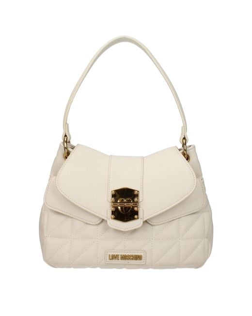 Love Moschino Natural Handbags Polyurethane/Butter