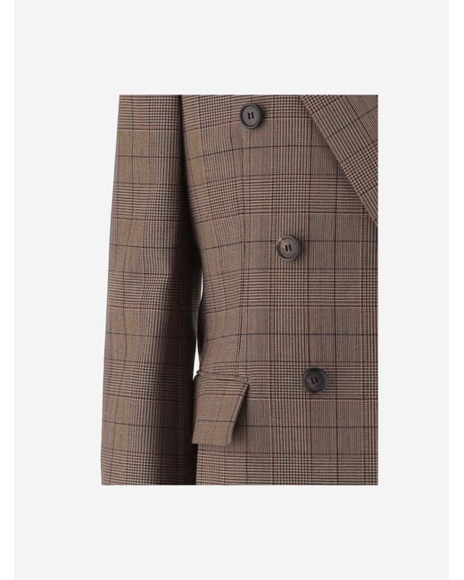 Chloé Brown Jacket Double-Breasted Wool