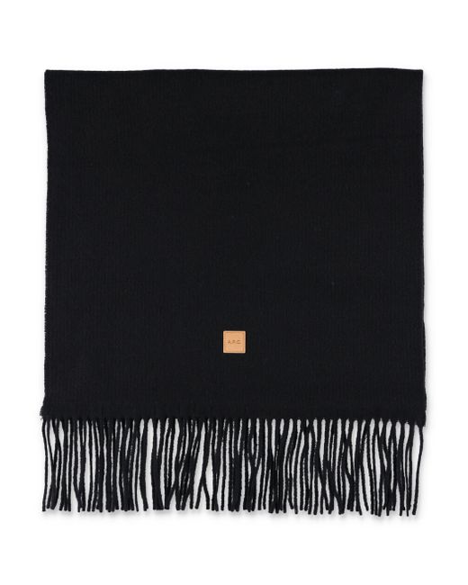 A.P.C. Schals schwarz in Black für Herren
