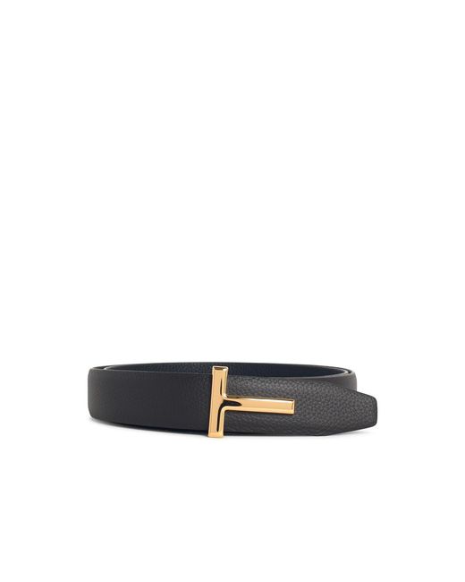 Cinturón Lear marrón reversible de Tom Ford de hombre de color White