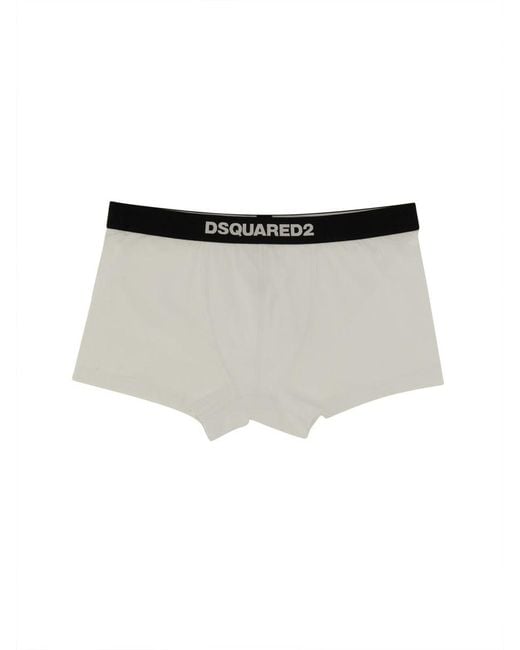DSquared² Black Dsquared Boxers With Logo for men