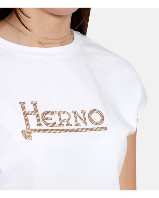 Herno White T Shirts And Polos