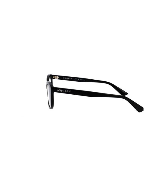 McQueen Black Squared Optical Am0569 O 001