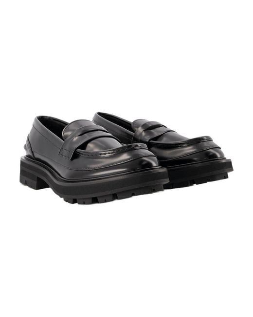 Alexander McQueen Black Loafers Leather