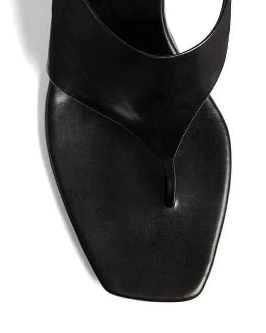 Khaite White Marlow Leather Mules