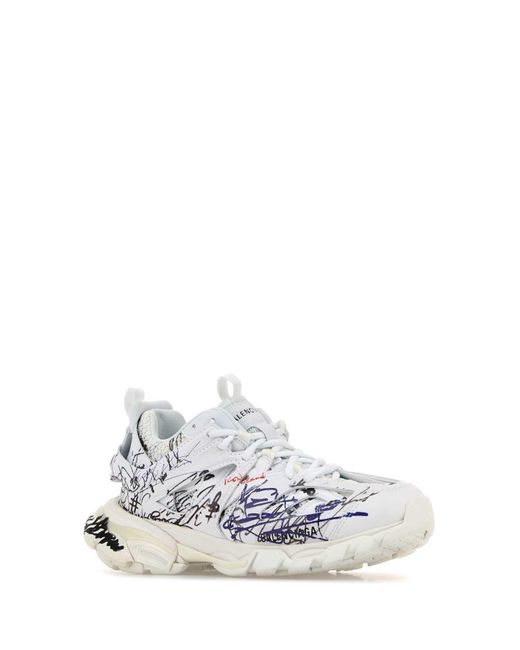 Balenciaga White Sports Shoes Track Autographe