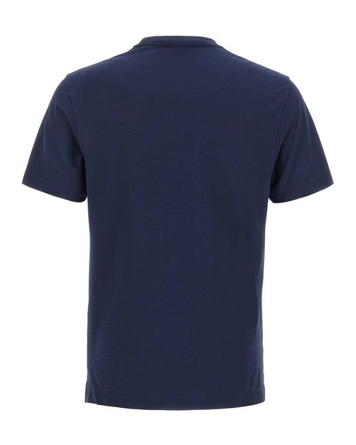 Zanone Blue Ice Cotton T-Shirt for men