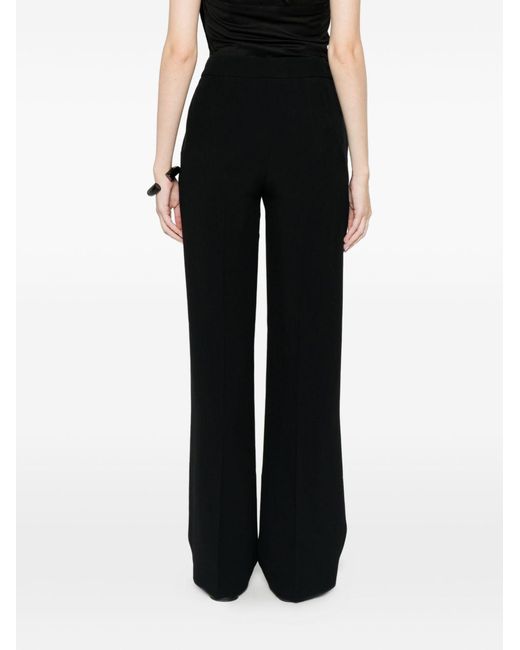 Via Masini 80 Black Trousers Acetate