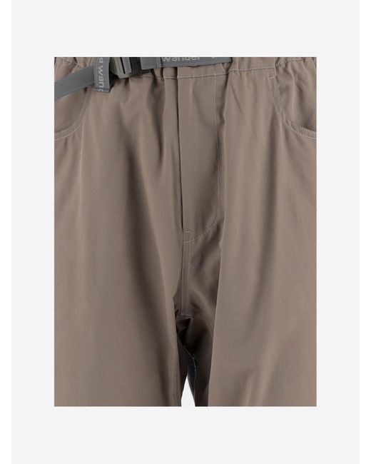 And Wander Gray Pants With Belt for men