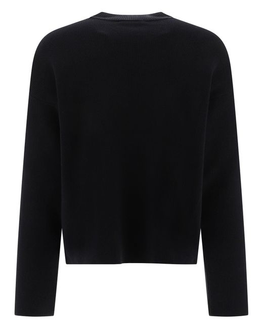 "Ami de coeur" maglione di AMI in Black da Uomo