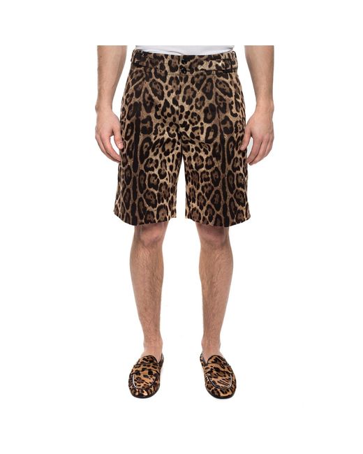 Shorts Bermuda Dolce & Gabbana pour homme en coloris Brown