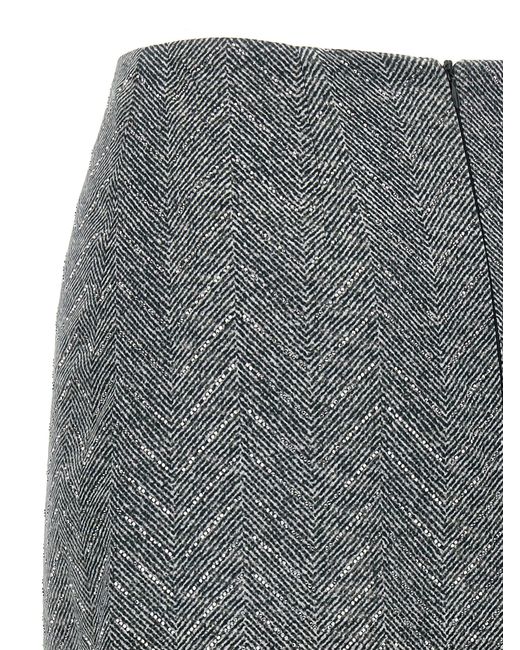 Ermanno Scervino Rhinestone Rok in het Gray