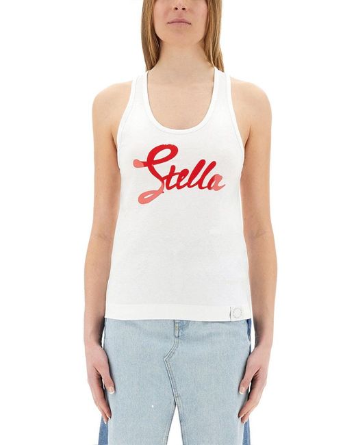 Stella McCartney White Regular Fit Tank Top