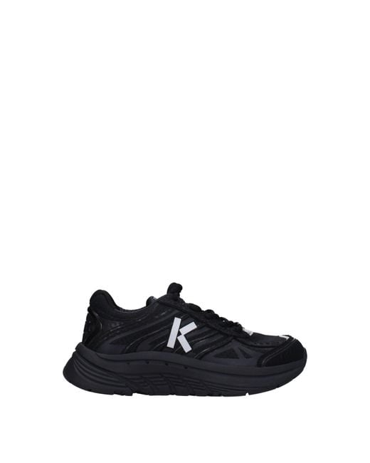 KENZO Black Sneakers Donna Tessuto Nero