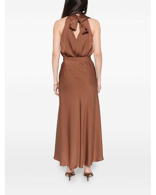 Silk95five Brown Skirts Silk