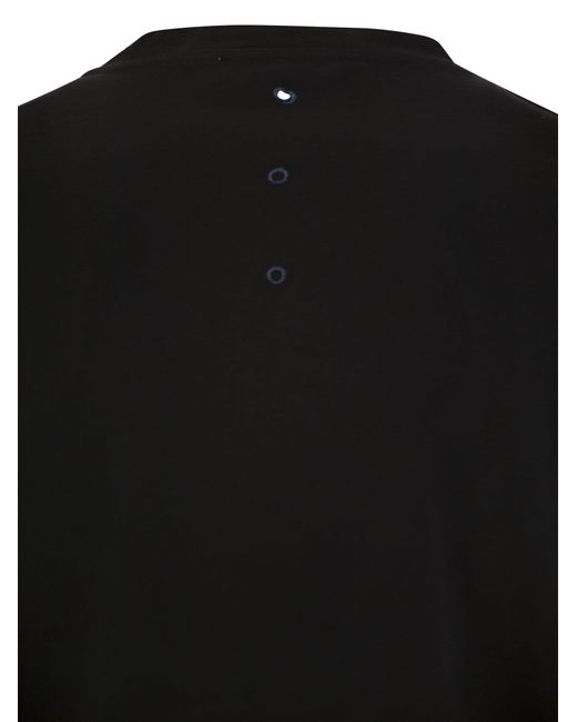 Camiseta de jersey de algodón Premiata de color Black