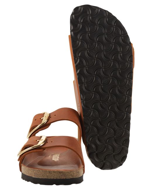Sandalo con slipper Arizona di Birkenstock in Brown