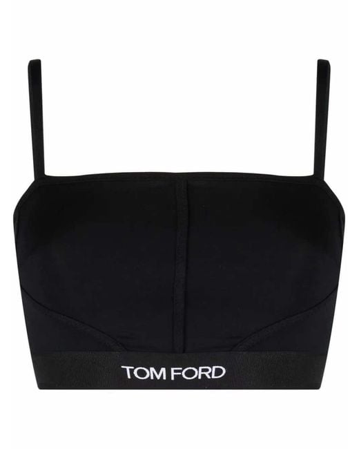 Tom Ford Black Logo Top