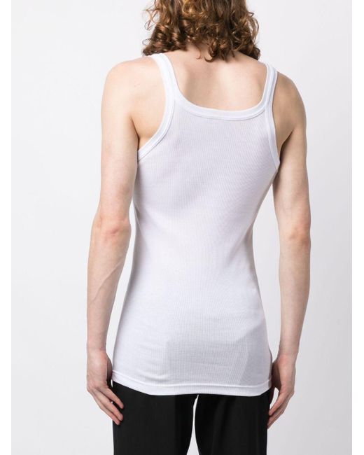 Random Identities Tanktop Met Logoprint in het White voor heren